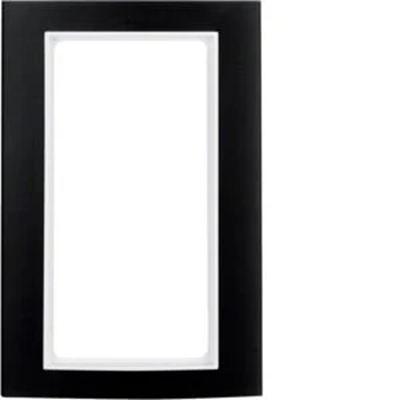 B.3 Black/white aluminum frame with large cut-out