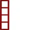 B.3 Cadre en aluminium rouge/blanc 4 groupes