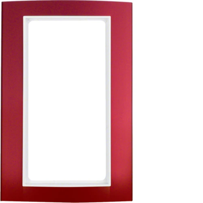 B.3 Cornice con grande ritaglio in alluminio, rosso/bianco