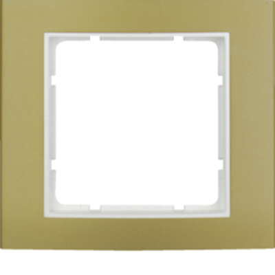 B.3 Cornice in alluminio a 1 posto, oro/bianco