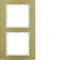B.3 Cornice in alluminio a 2 posti, oro/bianco