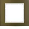 B.3 Cornice in alluminio marrone/bianco a 1 posto