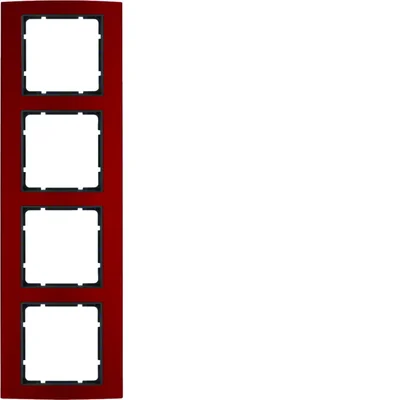 B.3 Cornice in alluminio rosso/antracite a 4 posti