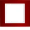 B.3 Cornice in alluminio rosso/bianco a 1 posto