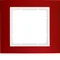 B.3 Cornice in alluminio rosso/bianco a 1 posto