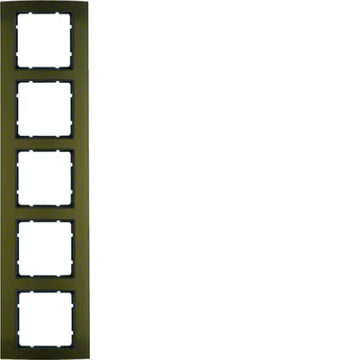 B.3 Рамка 5-кратна, алюміній коричнева/антрацит