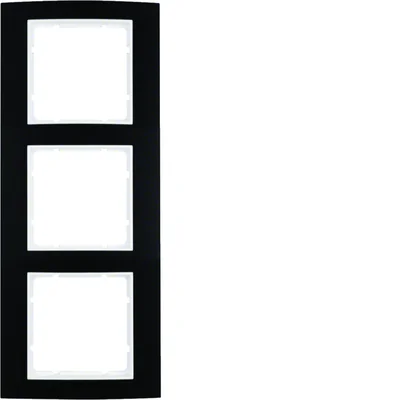 B.3 Triple aluminum black/white frame