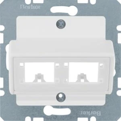 B.3/B.7 Central plate for 1 or 2 single modules Reichle&De-Massari snow white