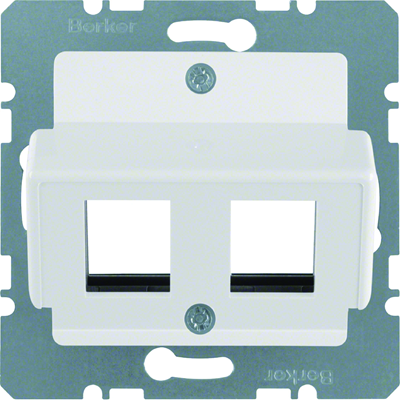 B.3/B.7 Central plate for Krone modular socket, snow-white