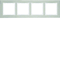 B.7 4-fold horizontal frame, stainless steel/white mat