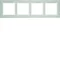 B.7 4-fold horizontal frame, stainless steel/white mat