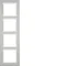 B.7 4-fold horizontal frame, stainless steel/white mat