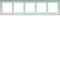B.7 5-fold horizontal frame, stainless steel/white mat