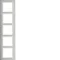 B.7 5-fold horizontal frame, stainless steel/white mat