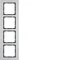 B.7 Cadre aluminium/anthracite mat quadruple