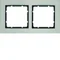 B.7 Cadre double, horizontal, acier inoxydable/anthracite mat