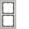 B.7 Cadre double, horizontal, acier inoxydable/anthracite mat