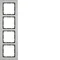 B.7 Cadre quadruple horizontal acier inoxydable/anthracite mat