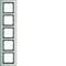 B.7 Cadre vertical 5 postes, acier inoxydable/anthracite mat