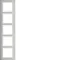 B.7 Cadre vertical 5 postes, acier inoxydable/tapis blanc