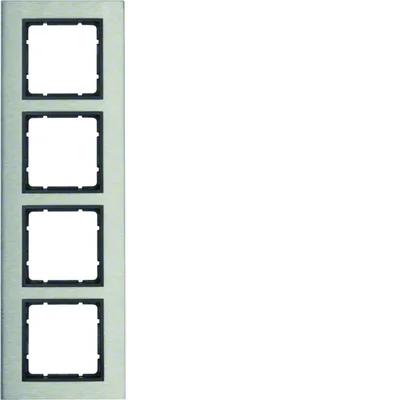 B.7 Cadre vertical quadruple, acier inoxydable/anthracite mat