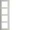B.7 Cadre vertical quadruple, acier inoxydable/tapis blanc