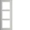 B.7 Cadre vertical triple, acier inoxydable/tapis blanc