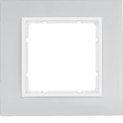 B.7 Cornice alluminio/bianco opaco 1 posto