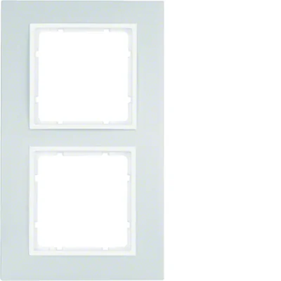 B.7 Double frame aluminum/white mat