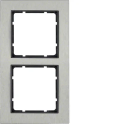 B.7 Double frame, horizontal, stainless steel/matt anthracite