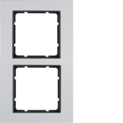 B.7 Рамка подвійна, алюміній/антрацит мат