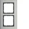 B.7 Struttura verticale a 2 ante, acciaio inox/antracite opaco