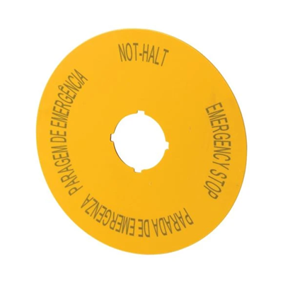 Backplate for emergency buttons DE, GB, E, POR