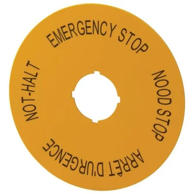Backplate for emergency buttons DE, GB, NL, F