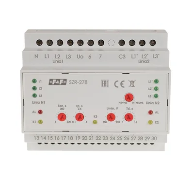 Backup switching controller, 3- and 4-wire network, 24÷230V AC,