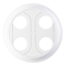 Badge for double banana speaker socket White