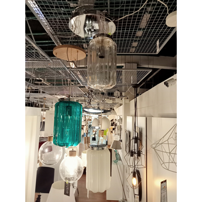 Bali Triple colored hanging lamp