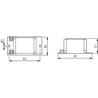Ballast au sodium BSN 250 K302-A2-ITS 230 V 50 Hz