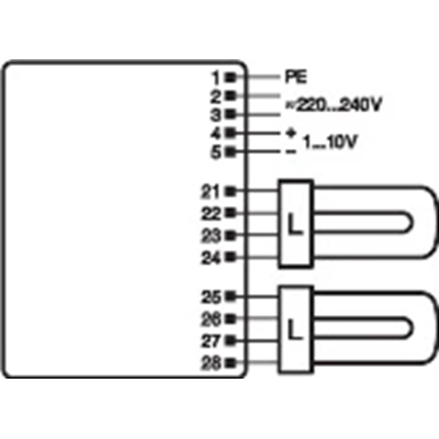 Ballast électronique 18W, 26W, 32W, 42W