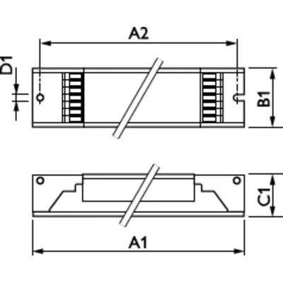 Ballast électronique 36W, 230V