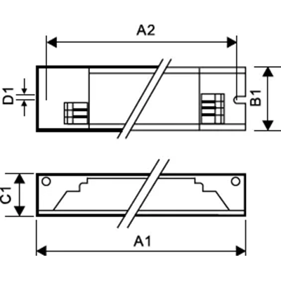 Ballast électronique 58W, 230V