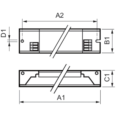 Ballast électronique 58W, 230V