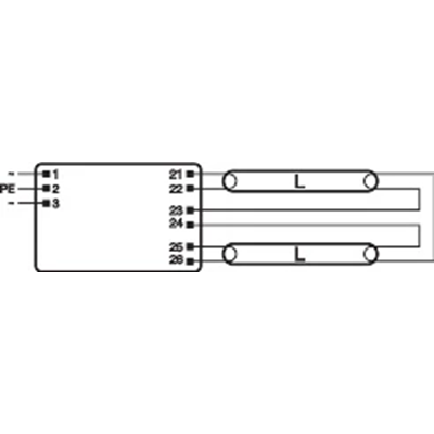 Ballast électronique QT-FIT8 2x18