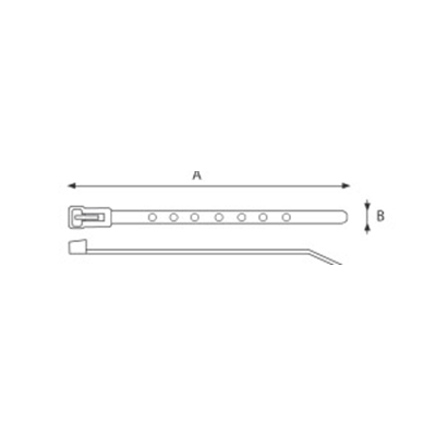 Banda perforada reutilizable OTWP-200HW (200x10mm)