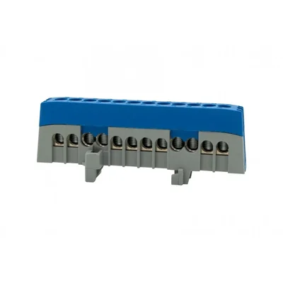 Bande de protection ZPI 12 modules 12x16mm2 - bleue IP20