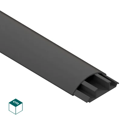 Bande électrique semi-circulaire LPO / PVC-U 15/50 3K Gris - 2 m (10 pièces/paquet)