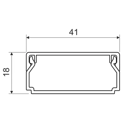 Bande FD 40X20 LHD noire (2m/24m)