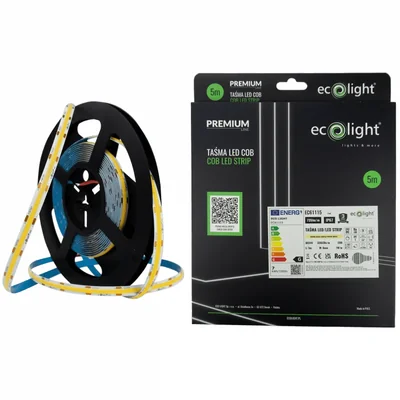 Bande LED COB 24V 320 7W/m 3000K 735lm IP67 5m