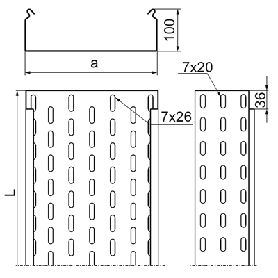 Bandeja, KCJ100H100/3 N