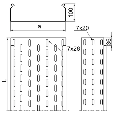 Bandeja, KCJ600H100/3 N